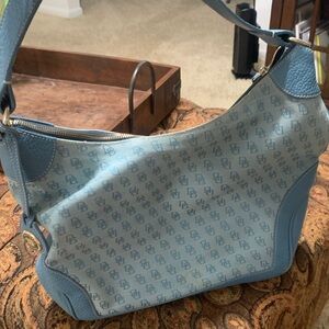 Dooney & Bourke Light Blue Monogram Shoulder Bag